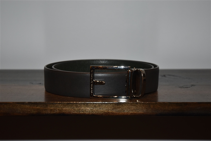 Black Leather Giorgio Armani Belt, size XL