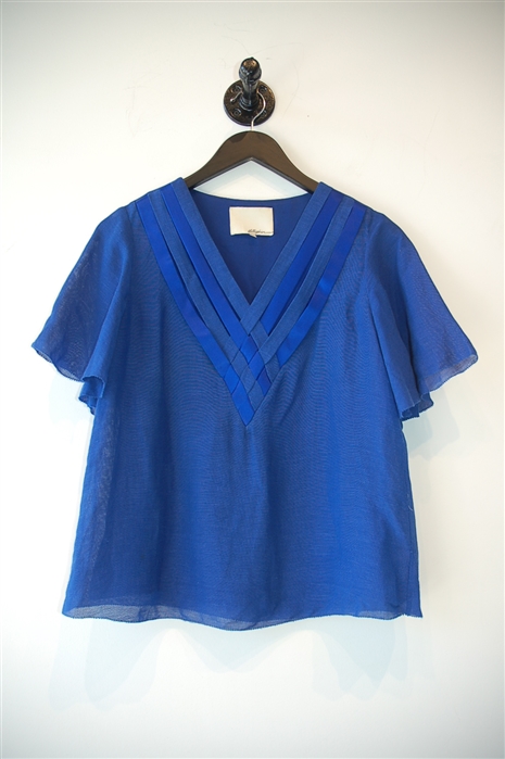 Royal Blue 3.1 Phillip Lim Short-Sleeved Top, size 4