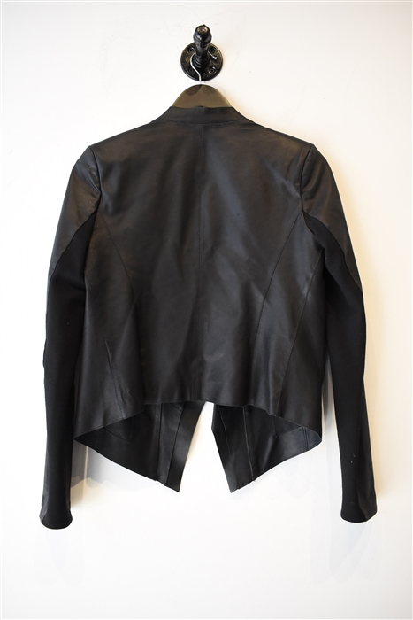 Black Leather La Marque Leather Jacket, size 2