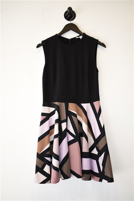 Geometric Diane von Furstenberg A-Line Dress, size 8