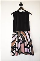 Geometric Diane von Furstenberg A-Line Dress, size 8