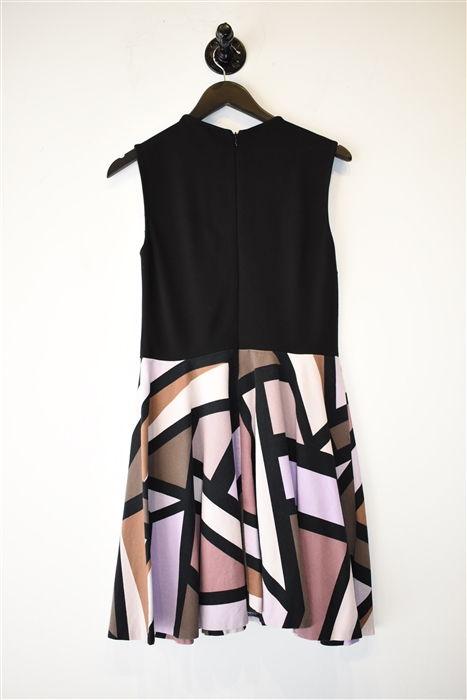 Geometric Diane von Furstenberg A-Line Dress, size 8