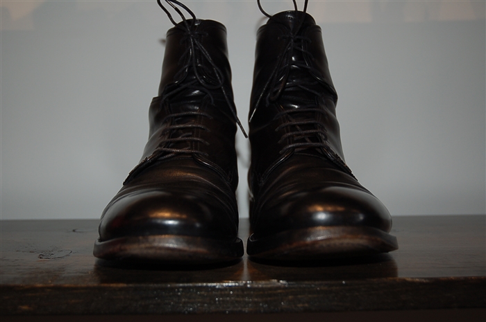 Black Leather Fendi Boots, size 8