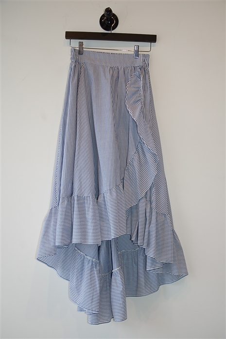 Blue Stripe Maje A-Line Skirt, size S