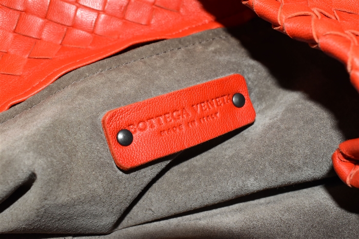 Vermillion Bottega Veneta Bucket Bag, size L