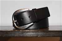 Black Leather Gucci Belt, size L