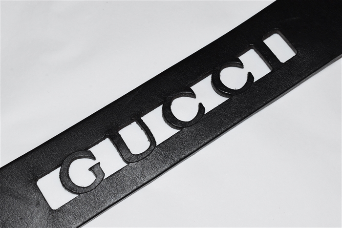 Black Leather Gucci Belt, size L