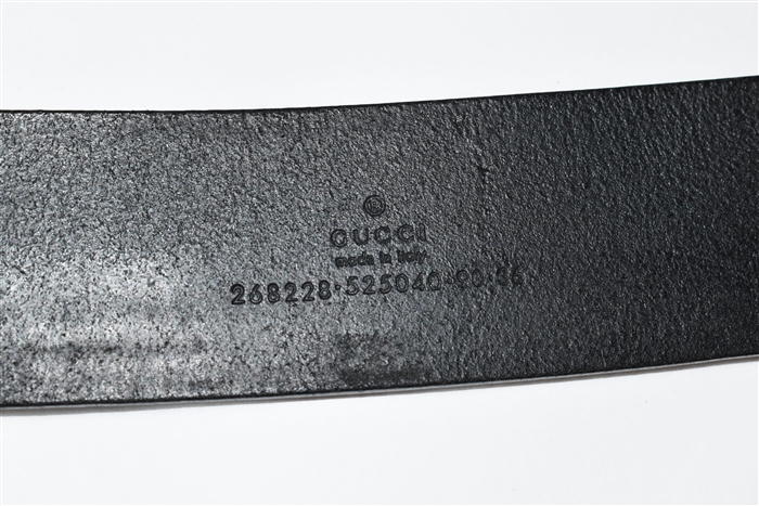Black Leather Gucci Belt, size L
