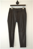 Black Leather Rag & Bone Skinny Pant, size XS