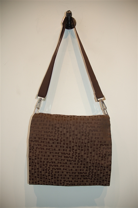 Dark Chocolate Mugler Messenger, size L