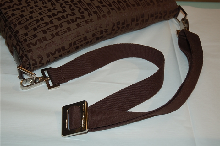 Dark Chocolate Mugler Messenger, size L