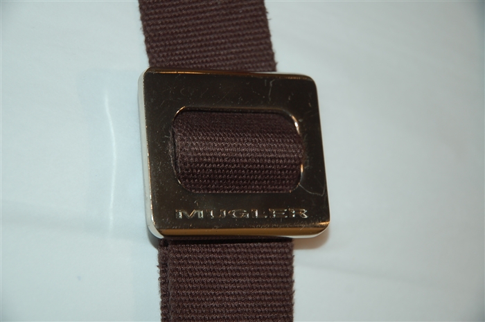 Dark Chocolate Mugler Messenger, size L