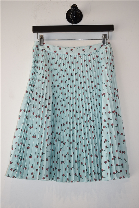 Sea Foam Prada Pleated Skirt, size 4