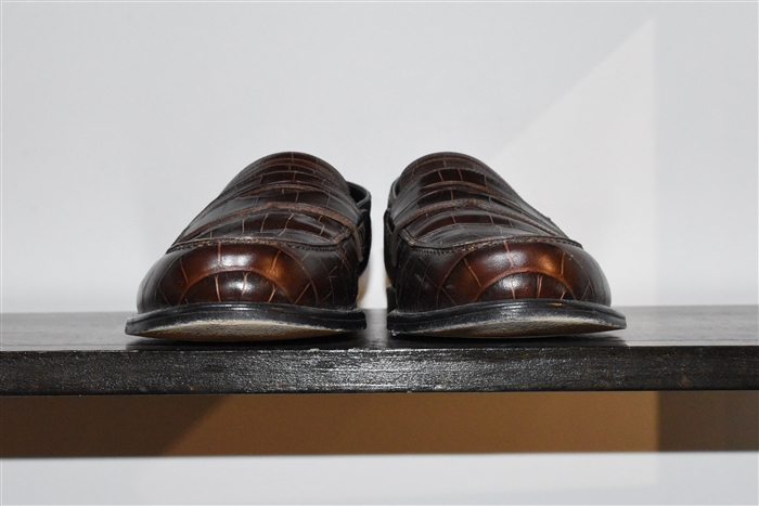 Dark Leather Loewe Loafer, size 11