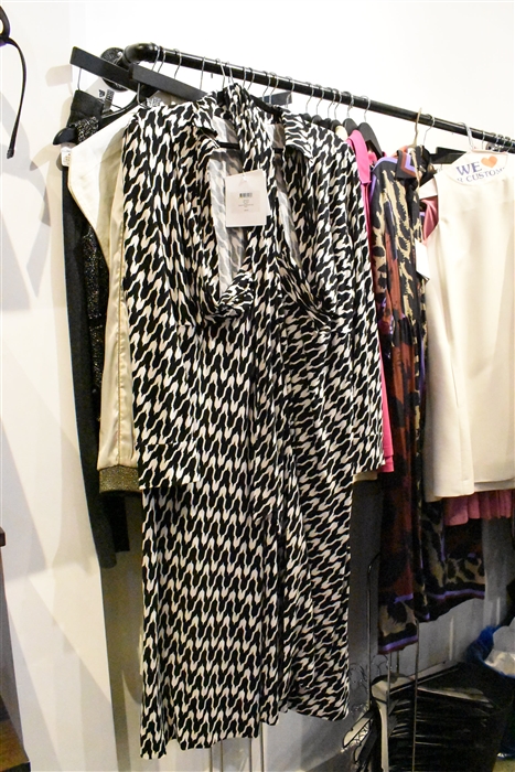 Black & White Diane von Furstenberg Wrap Dress, size L