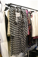 Black & White Diane von Furstenberg Wrap Dress, size L