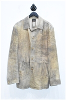 Blackened Tan Gimo's Leather Jacket, size L