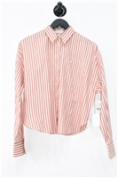 Red Stripe Brunello Cucinelli Button Shirt, size M