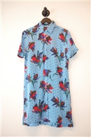 Floral Equipment Shirt Dress, size S