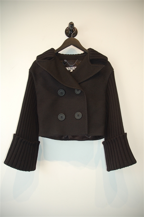 Basic Black Iceberg Sweater Jacket, size 2