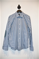 Blue Check Hugo Boss - Boss Button Shirt, size L
