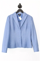 Cornflower Blue Akris Skirt Suit, size 8
