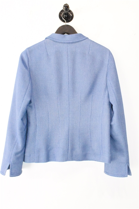 Cornflower Blue Akris Skirt Suit, size 8