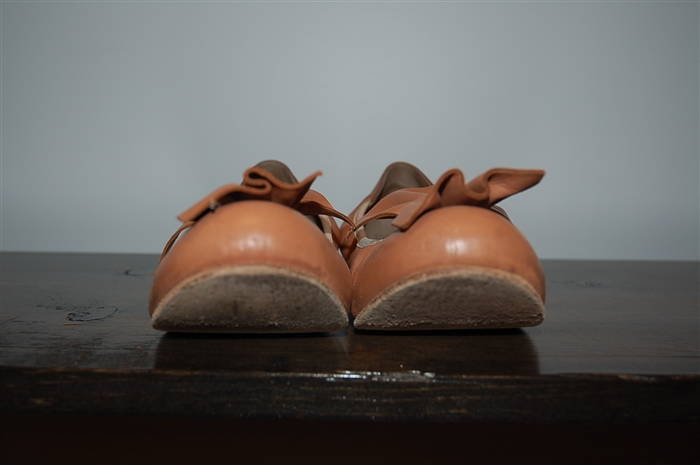 Milk Chocolate Marni Ballet Flats, size 9