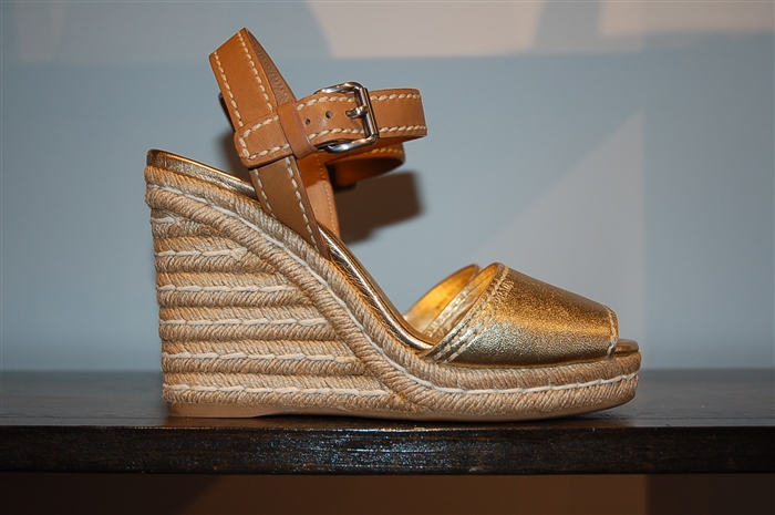 Mixed Neutrals Prada Wedge, size 7.5
