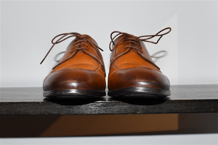 Burnished Brown Santoni Derby, size 7