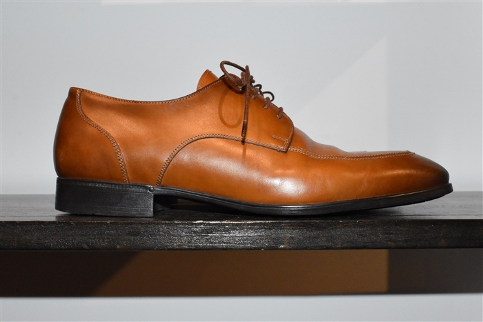 Burnished Brown Santoni Derby, size 7