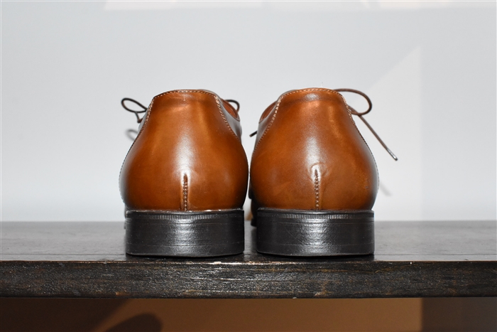 Burnished Brown Santoni Derby, size 7