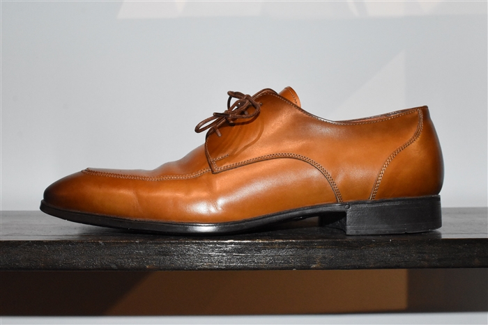 Burnished Brown Santoni Derby, size 7