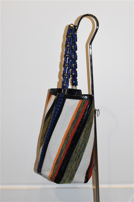 Striped Proenza Schouler Bucket Bag, size M