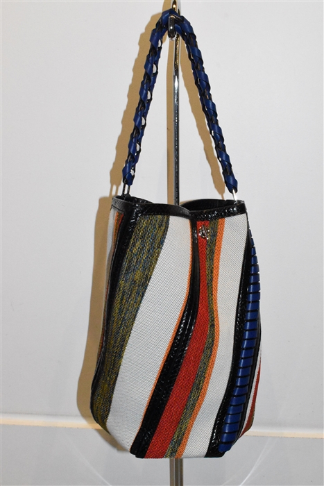 Striped Proenza Schouler Bucket Bag, size M