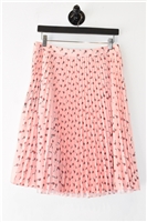 Pastel Pink Prada Pleated Skirt, size 8