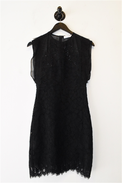 Black Lace Sandro Sheath Dress, size S