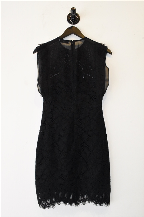 Black Lace Sandro Sheath Dress, size S