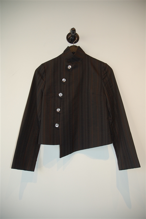 Black Stripe Just Cavalli Suit Jacket, size 4