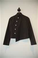 Black Stripe Just Cavalli Suit Jacket, size 4