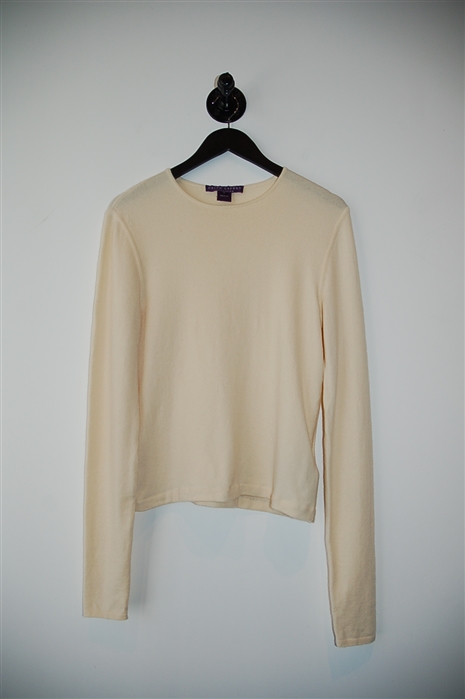 Cream Ralph Lauren - Purple Label Pullover, size M