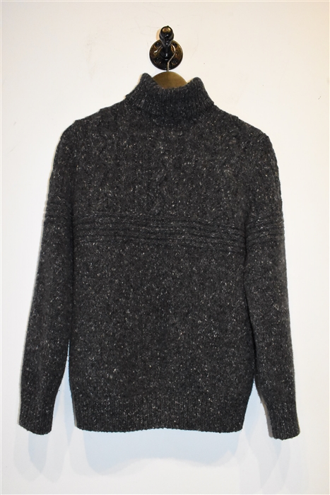 Flecked Gray Brunello Cucinelli Turtleneck, size S