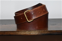Dark Leather Dries van Noten Belt, size M