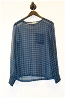 Houndstooth Equipment Blouse, size S