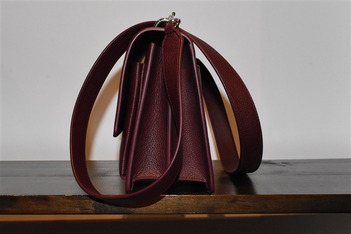Burgundy Saint Laurent Shoulder Bag, size M