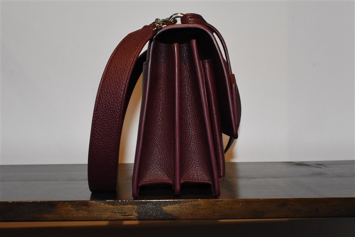 Burgundy Saint Laurent Shoulder Bag, size M