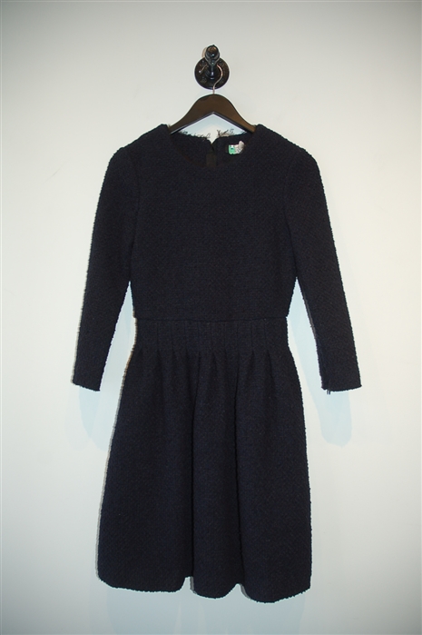 Navy Pink Tartan A-Line Dress, size 2