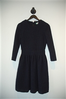 Navy Pink Tartan A-Line Dress, size 2