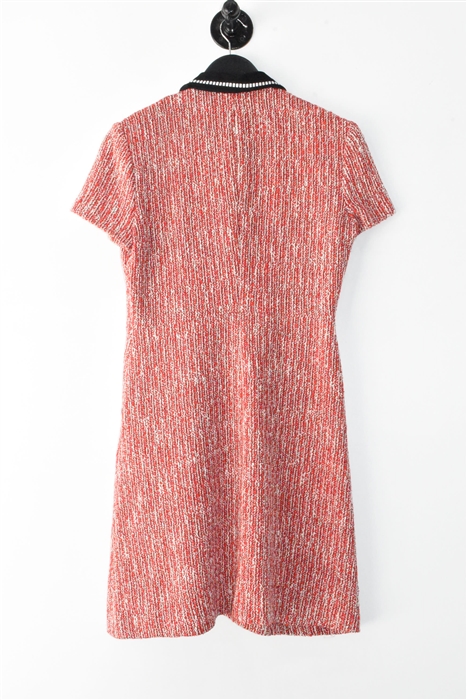 Red Tweed Maje Tweed Dress, size 8
