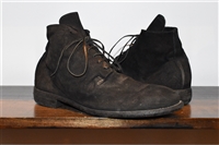 Black Suede Guidi Ankle Boot, size 9